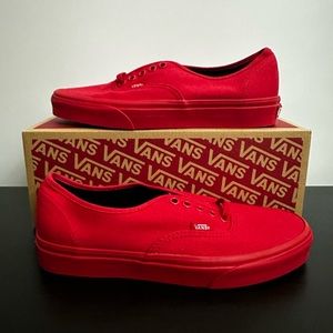 Vans true red black size Women Size 9 New New. Missing Tag and box!!!